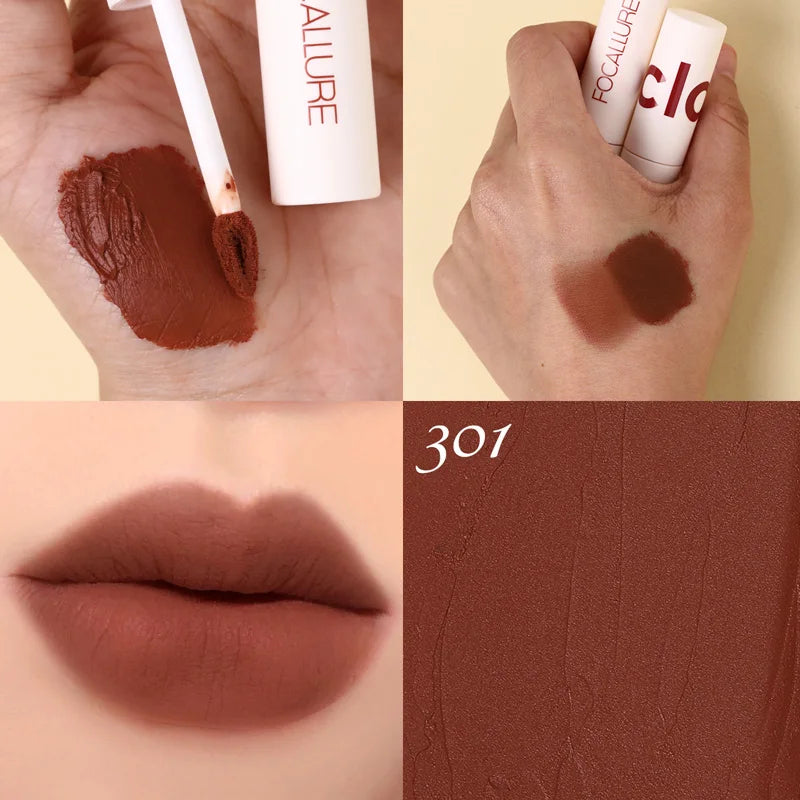 Atacado FOCALLURE Velvet Matte Batons À Prova D'água Lipclay Batom Líquido.