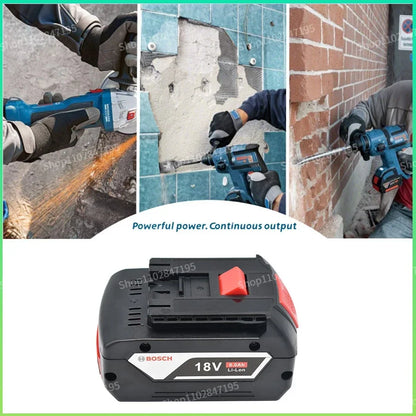 Bateria de lítio original BOSCH 18V, pacote de bateria Bosch 6.0AH.