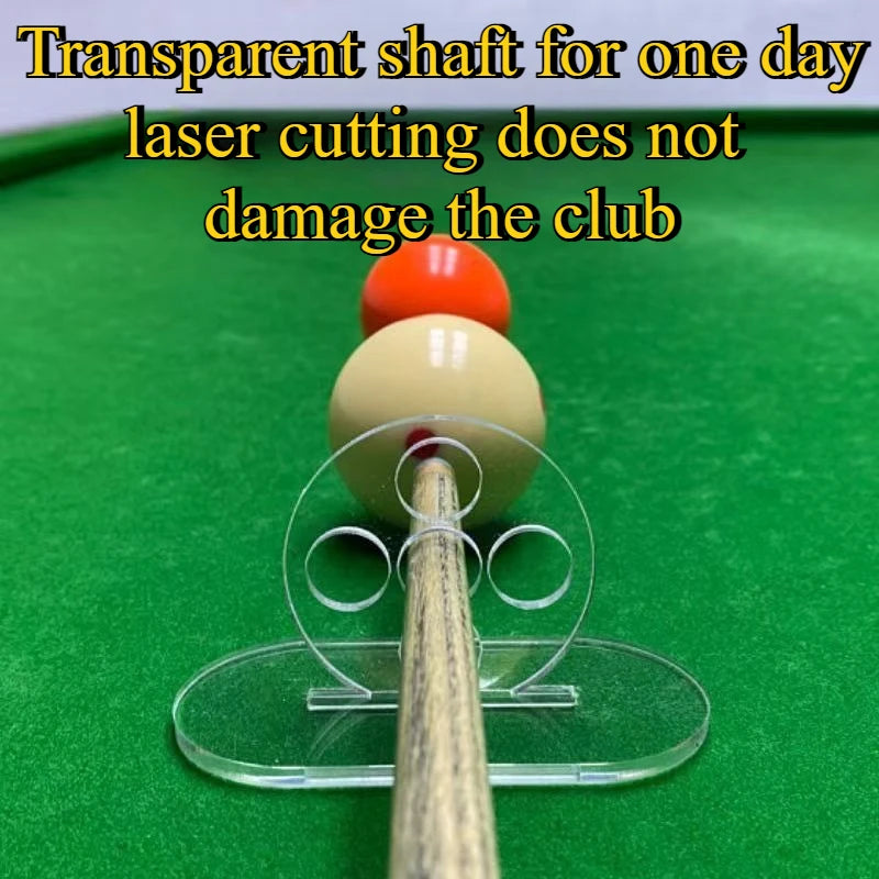 1 peça de auxílio para treinamento de tiro de bilhar com 5 buracos e 1 buraco