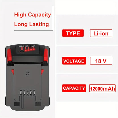 Bateria recarregável Milwaukee M18 12000mAh 18V.