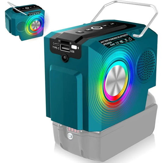 Reprodutor Bluetooth para Makita 18V bateria de íon de lítio BL1820 BL1830 BL1840.