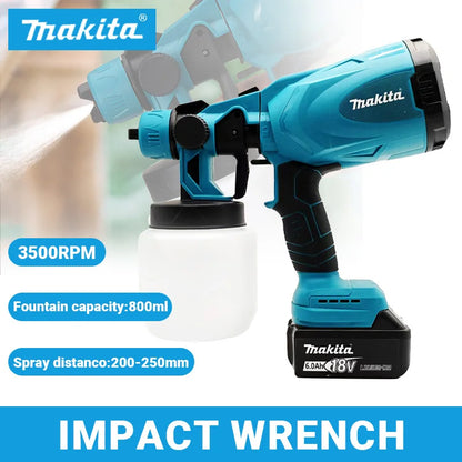 Pistola de pulverização elétrica Makita 800ML.