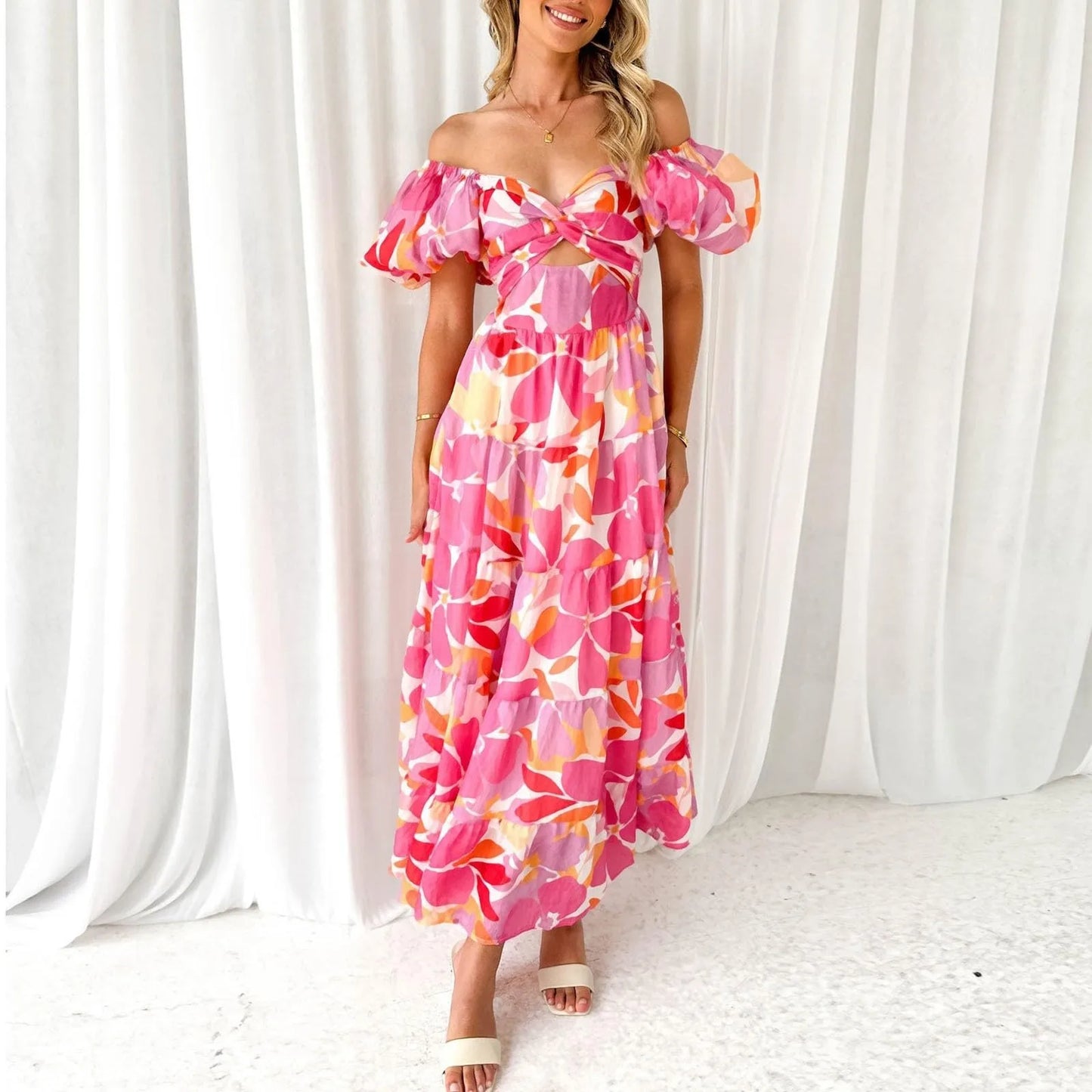 Vestidos para mulher, vestidos formais de primavera.