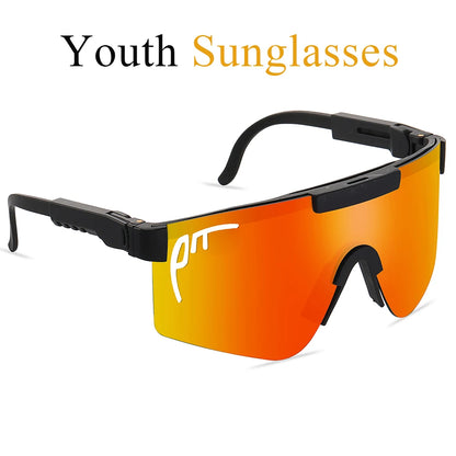 Óculos de sol PIT Viper Outdoor Youth UV400 para homens e mulheres,