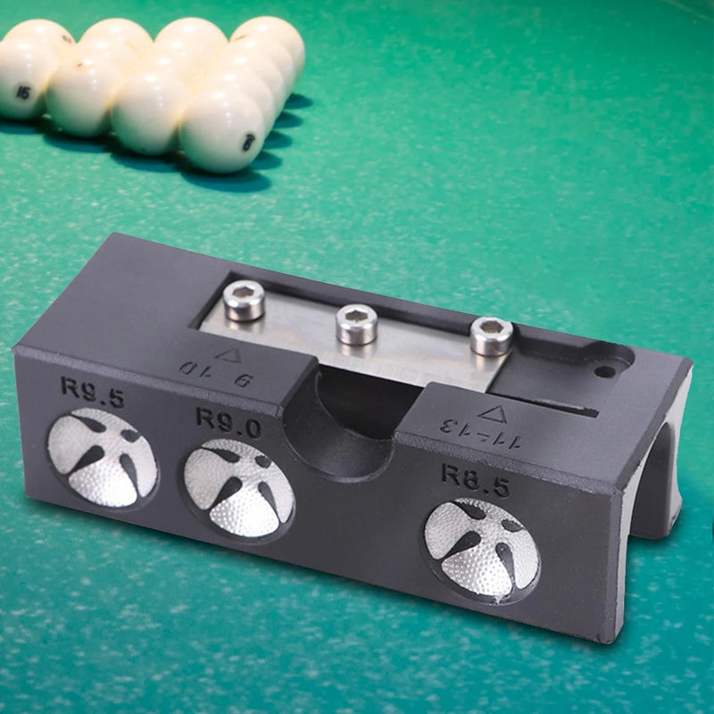 Ferramenta de polimento de ponta de taco de bilhar 9 em 1