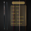 Taco de bilhar de fibra de carbono e fibra de vidro multicamadas de alta qualidade