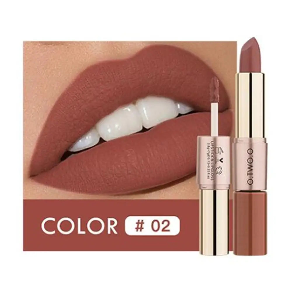 Batom Matte Brilho Labial Cosméticos À Prova D'água.