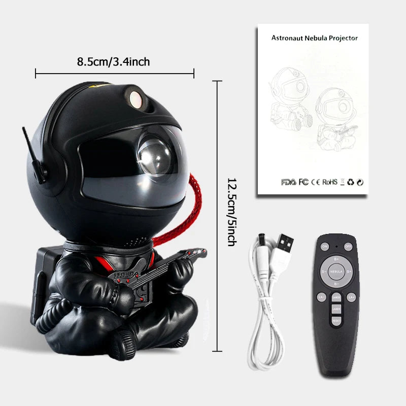Projetor de estrelas Galaxy Night Light Astronauta Projetor espacial Estrelado