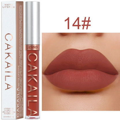 Brilho labial fosco 18 cores atacado, batom líquido barato.