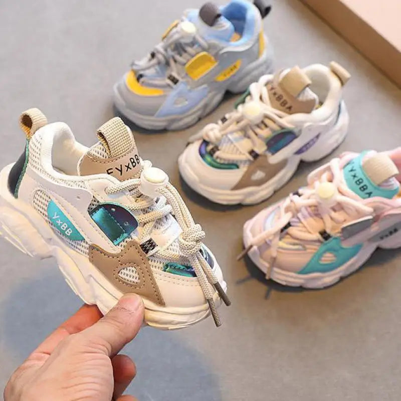 tênis casuais de malha,Tamanho 21-36 Sapatos de bebê para meninos e meninas,