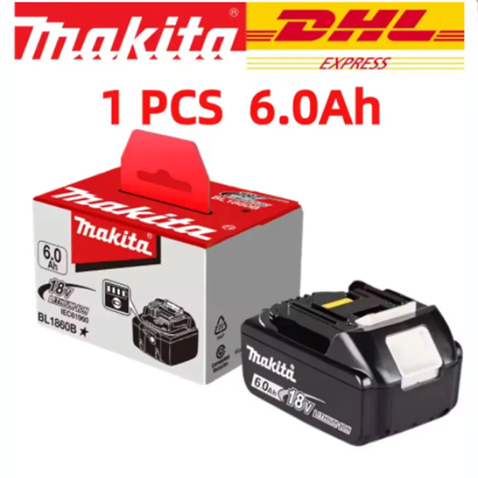 Bateria Makita 18V 6.0Ah Bateria recarregável original.