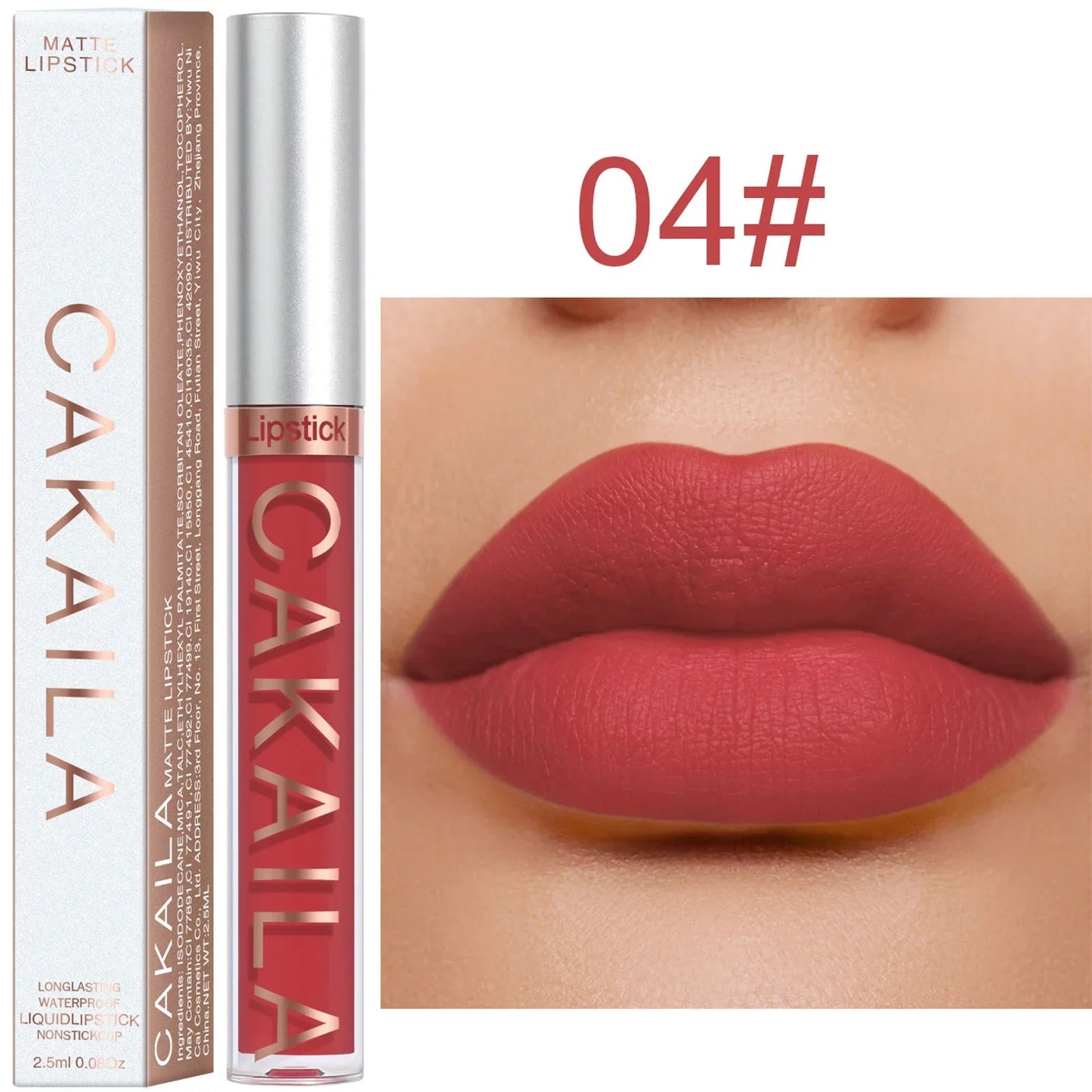Brilho labial fosco 18 cores atacado, batom líquido barato.