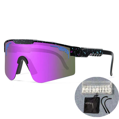 Com estojo UV400 Óculos de sol para ciclismo, esportes ao ar livre.