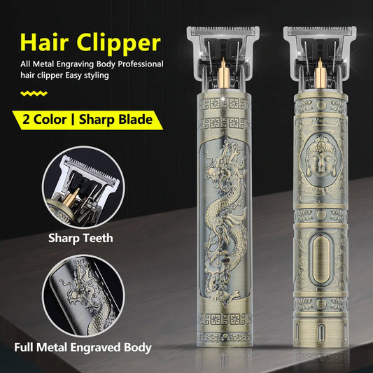 Conjunto de máquina de corte de cabelo original Retro , aparador capilar