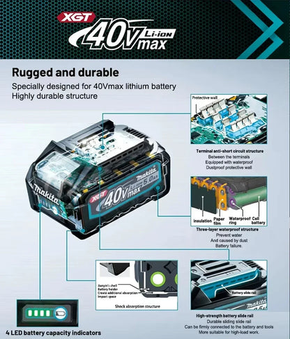 Máquina de corte a bateria 100% Makita 40V.