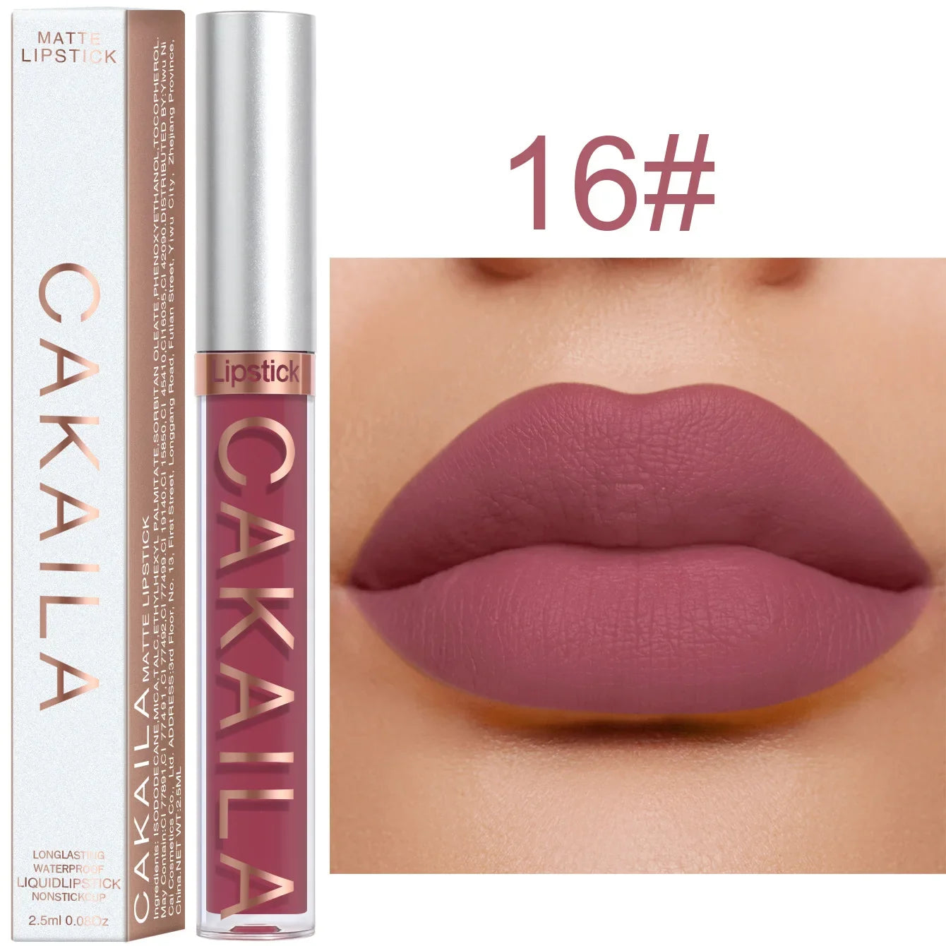 Brilho labial fosco 18 cores atacado, batom líquido barato.