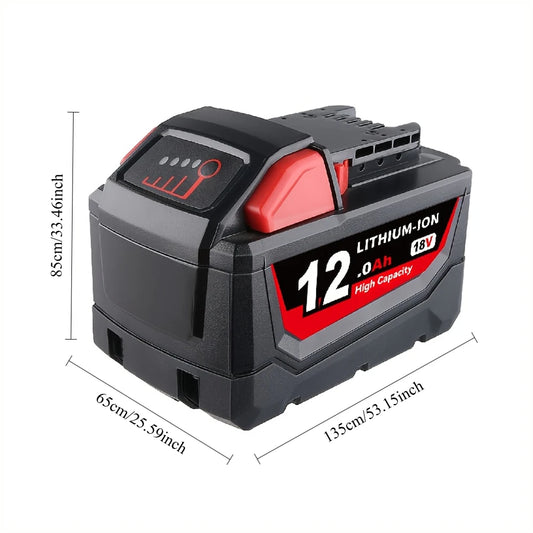 Bateria recarregável Milwaukee M18 12000mAh 18V.