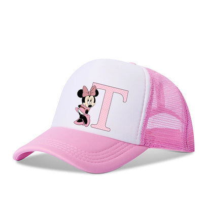 Boné de beisebol com letras da Minnie Mouse da Disney ,anime, desenho animado