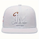 Boné de beisebol bordado unissex da moda LA, 1/2/3/4 peças, estilo snapback
