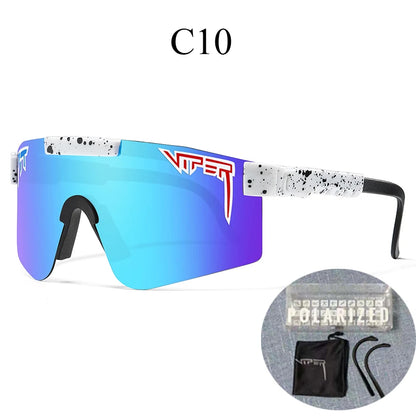 Com estojo UV400 Óculos de sol para ciclismo, esportes ao ar livre.