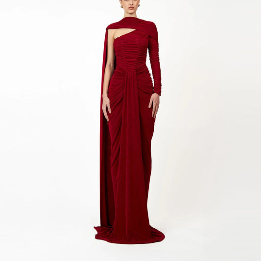 Vestidos de noite de veludo para mulheres.