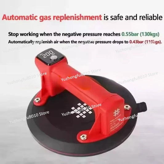 Ventosa elétrica digital a vácuo P618A para esticar pisos de vidro e azulejos.