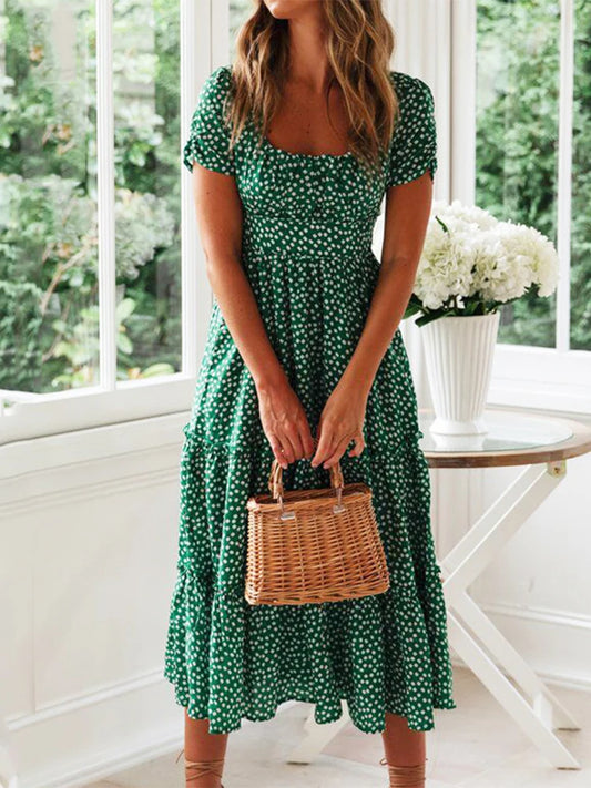 Vestidos com manga e estampa fofa