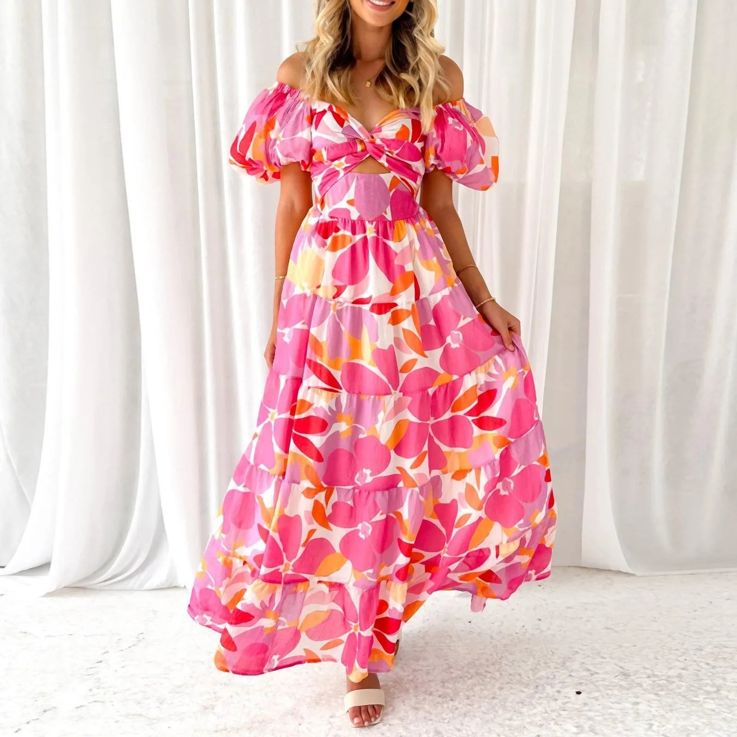 Vestidos para mulher, vestidos formais de primavera.