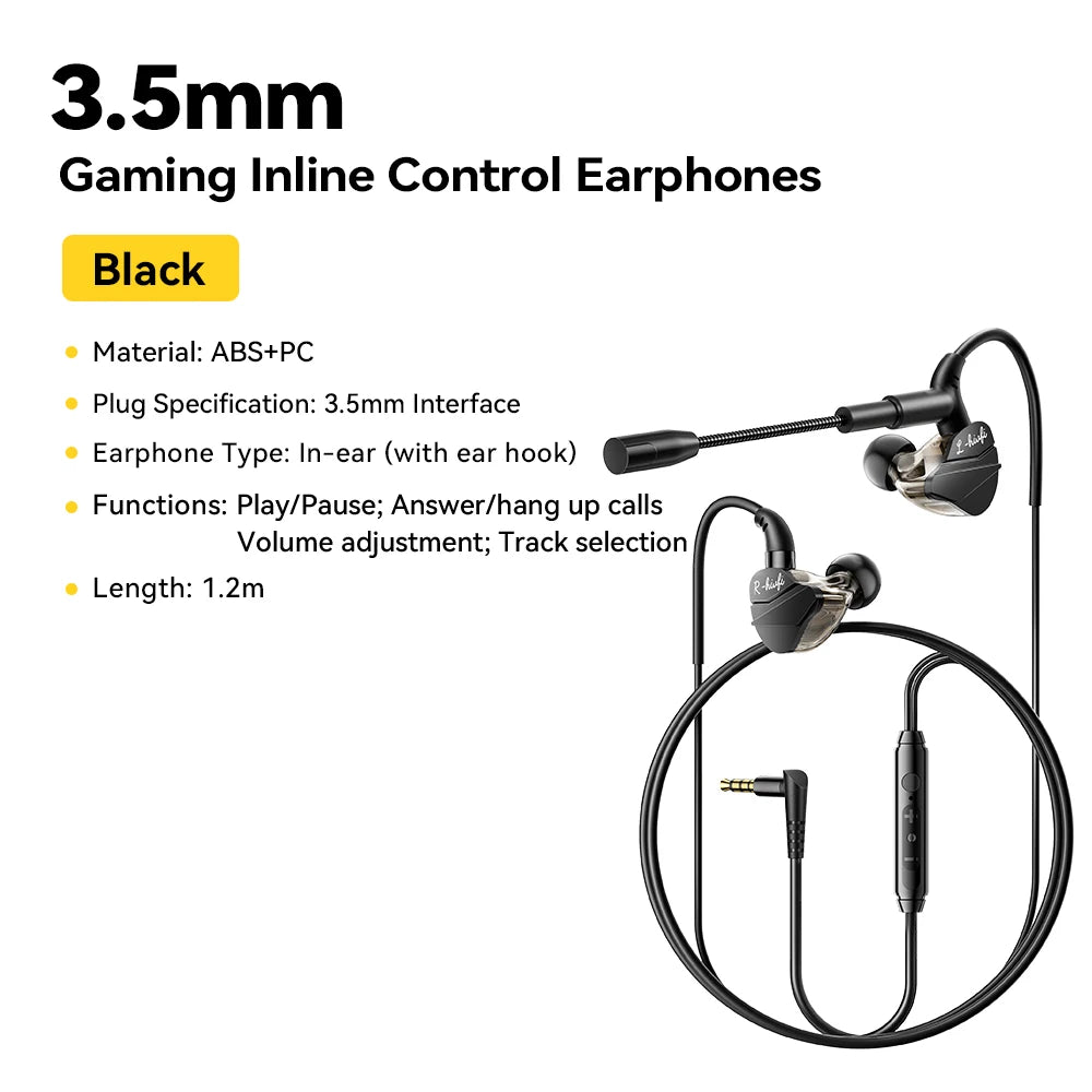 Fones de ouvido intra-auriculares,  Essager USB tipo C.