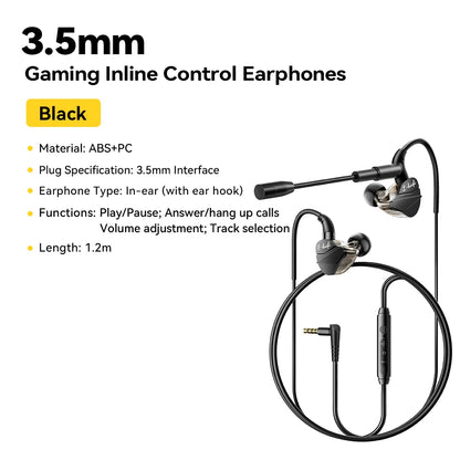 Fones de ouvido intra-auriculares,  Essager USB tipo C.