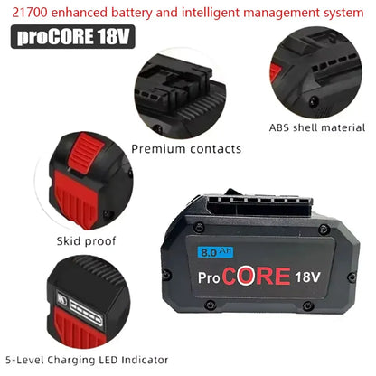 Bateria de reposição bosch 18V 10,0Ah 8,0Ah ProCORE.