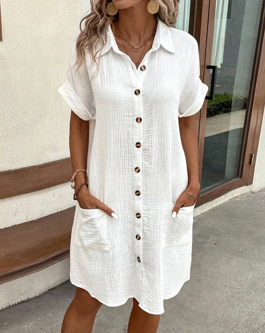 Vestido curto vintage feminino, moda verão, decote em V.