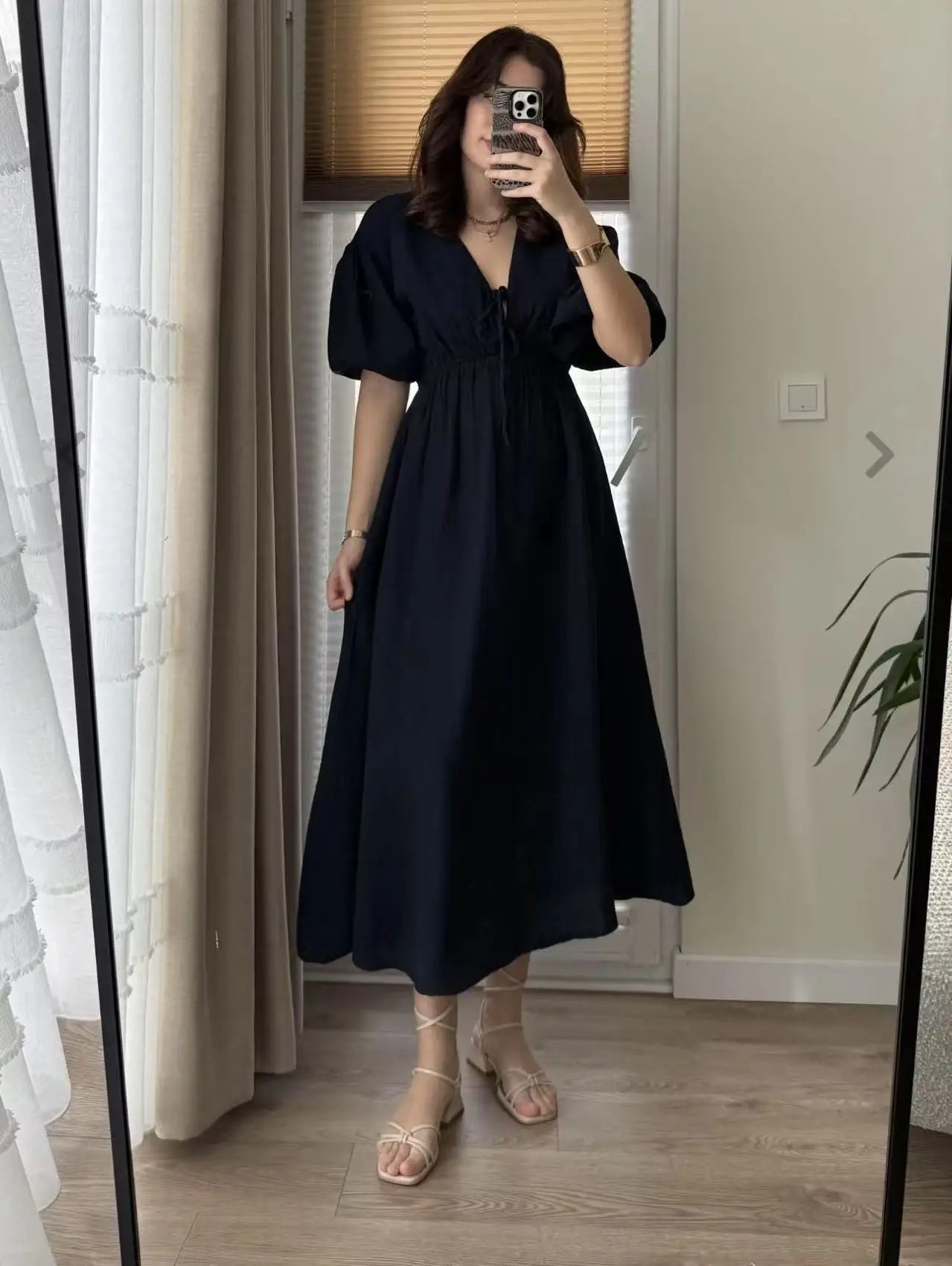 Vestidos elegantes para mulheres, moda vintage, vestido sexy, cor sólida.