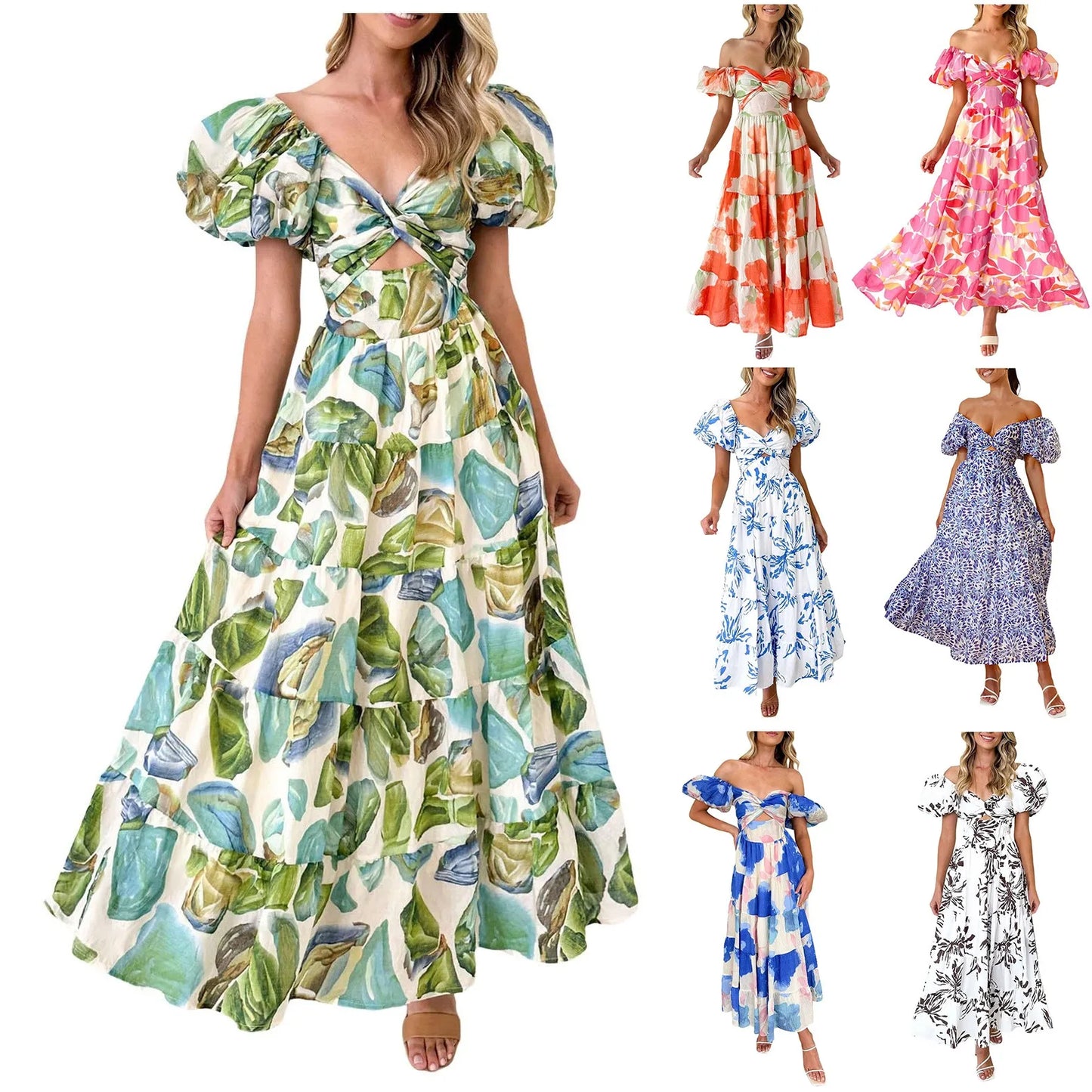 Vestidos para mulher, vestidos formais de primavera.