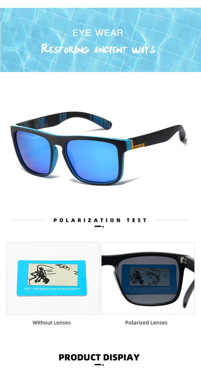 Um par de óculos de sol polarizados vintage da moda, óculos de pesca retrô de luxo