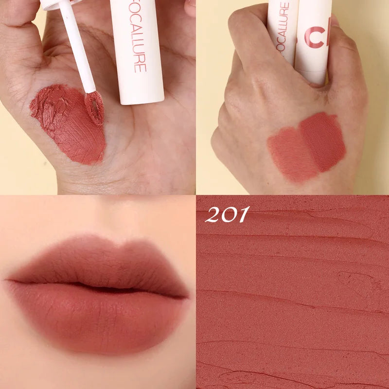 Atacado FOCALLURE Velvet Matte Batons À Prova D'água Lipclay Batom Líquido.