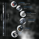 Taco de bilhar de carbono de nível profissional com ponta de 13 mm