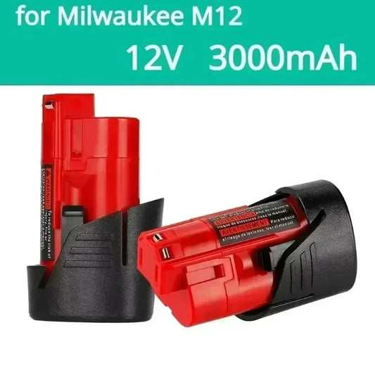 bateria Milwaukee de 12V, 3Ah.