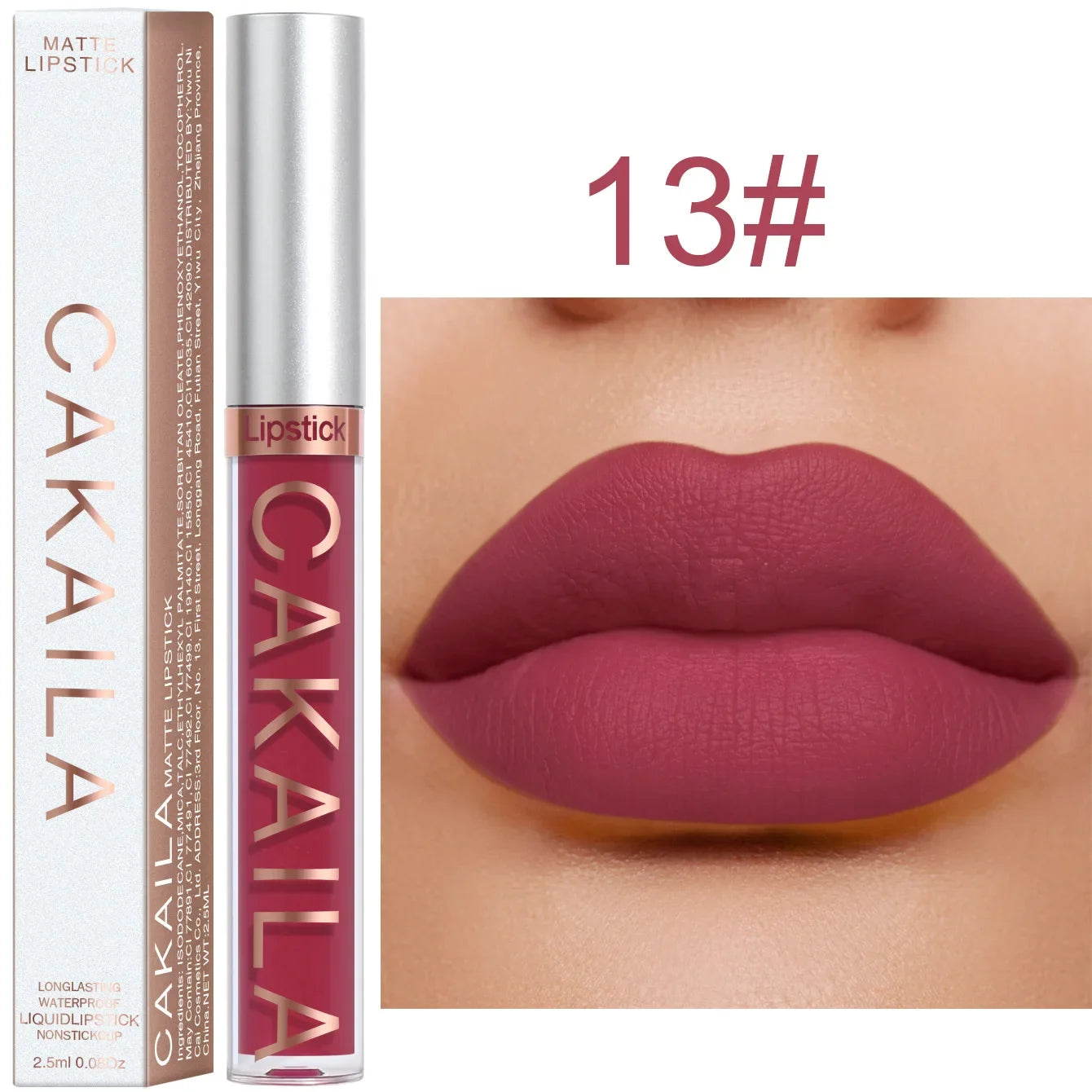 Brilho labial fosco 18 cores atacado, batom líquido barato.