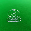 1 peça de auxílio para treinamento de tiro de bilhar com 5 buracos e 1 buraco