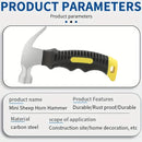 Mini martelo multifuncional Ramshorn com cabo de engenharia de 160 mm