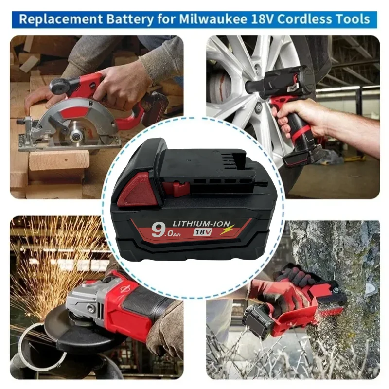 bateria de ferramenta elétrica Milwaukee M18, carregador, Milwaukee 18V.