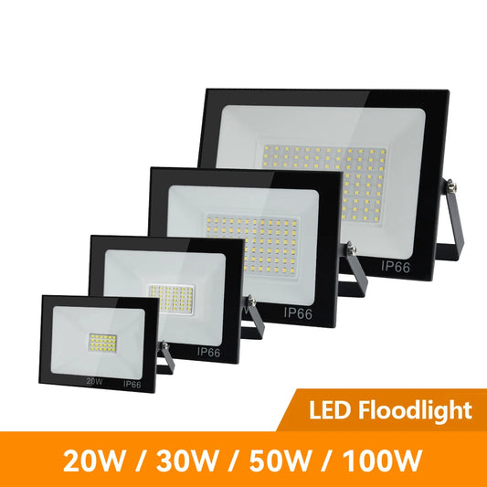 Refletor Holofote Externo Luminária LED 10W 20W 30W 50W 100W AC220V.