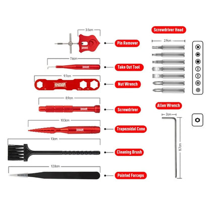 Caixa de ferramentas de manutenção de carretel de pesca Kingdom