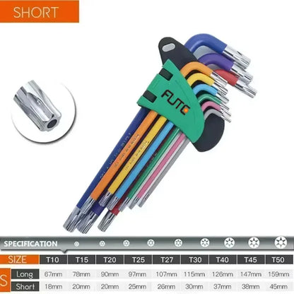 Conjunto de chaves Allen,9 peças.