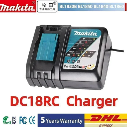 Bateria Makita 18 V 6,0Ahbateria de íon de lítio.