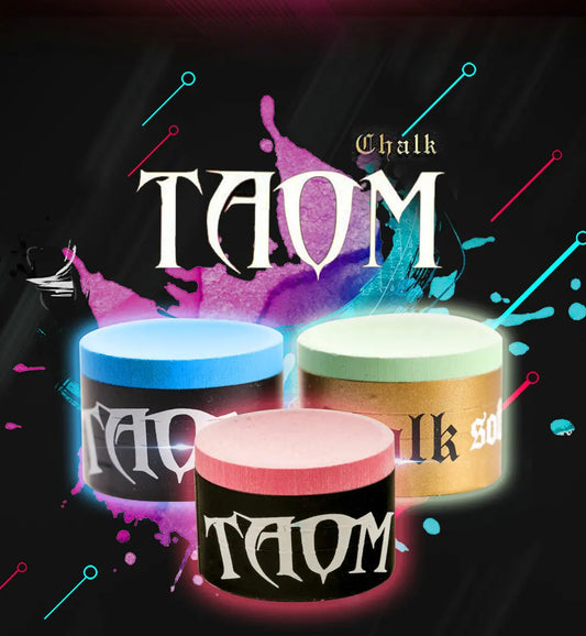 Taco profissional redondo TAOM Bilhar Snooker Chalk