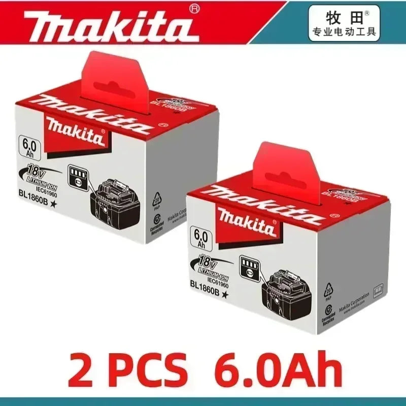 Bateria Makita 18 V 6,0Ahbateria de íon de lítio.