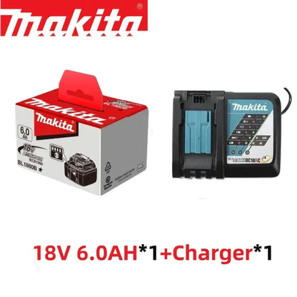 Bateria Makita 18 V 6,0Ahbateria de íon de lítio.