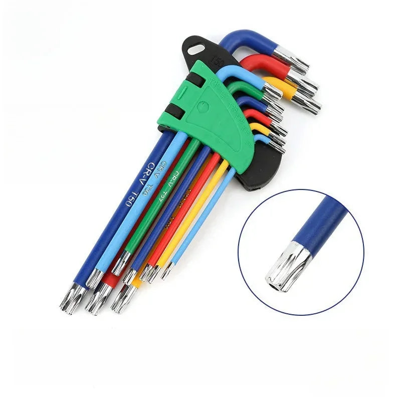 Conjunto de chaves Allen coloridas.